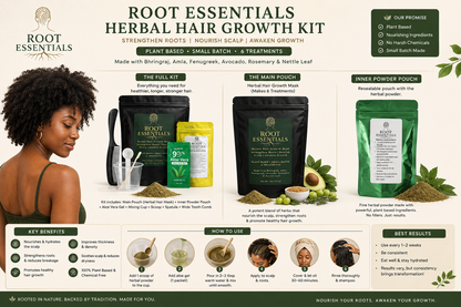 Root Essentials Herbal Hair & Scalp Care with Comb Applicator